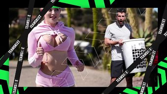 业余继父的运气导致了与继女的铁杆性爱