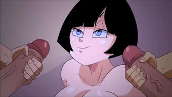 18岁亚洲女孩有大自然的胸部,被射精了。
