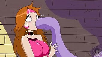 露出狂人的第一天在办公室:Hentai体验